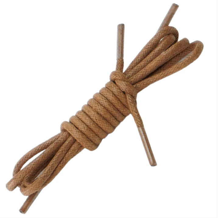 Cordones Redondos de Algodón Encerado Grosor Medio 75 CM