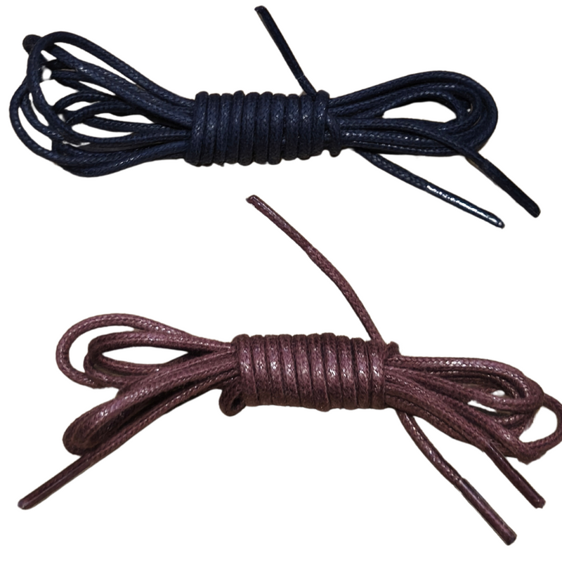 Cordones Redondos Finos de Algodón Encerado para Zapatos 90 CM